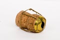 Champagne cork (left view) Royalty Free Stock Photo