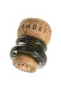 Champagne cork slashed Royalty Free Stock Photo