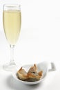 Champagne with finger food