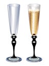 Champagne flutes Royalty Free Stock Photo