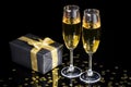 Champagne flutes Royalty Free Stock Photo