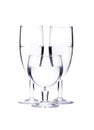 Champagne Flutes and water glass Royalty Free Stock Photo