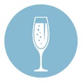 Champagne glass icon Royalty Free Stock Photo
