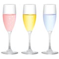 Champagne glass vector