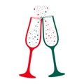 Champagne glass vector icon celebration concept Royalty Free Stock Photo