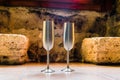 Champagne glasses to toast