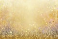 Champagne Gold Background Glitter Postcard. Generative AI