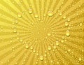 Champagne heart drops Royalty Free Stock Photo