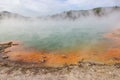 Champagne Pool in Wai-o-tapu an active geothermal area, New Zealand Royalty Free Stock Photo