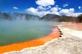 Champagne Pool in Wai-O-Tapu Geothermal Wonderland Royalty Free Stock Photo