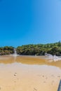Champagne pool at Wai-O-Tapu in New Zealand Royalty Free Stock Photo