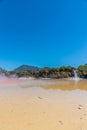 Champagne pool at Wai-O-Tapu in New Zealand Royalty Free Stock Photo