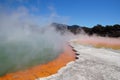 The Champagne pool at Wai-O-Tapu thermal wonderland, New Zealand Royalty Free Stock Photo