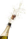 Champagne splashing Royalty Free Stock Photo