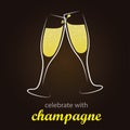 Champagne Toast - moment of celebration
