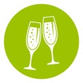 Champagne vector icon