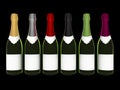 Champagne or wine bottles