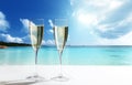 Champaign Glasses Royalty Free Stock Photo