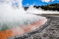 Champange Pool in the Wai-o-tapu geothermal area, near Rotorua, Royalty Free Stock Photo