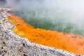 Champange Pool in the Wai-o-tapu geothermal area, near Rotorua, Royalty Free Stock Photo