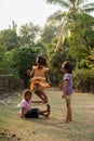 CHAMPASAK, LAOS - FEBRUARY 26 : Unidentified Children of Laos pl Royalty Free Stock Photo