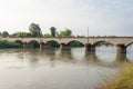 Historic Bridge between Don Det and Don Khon. built by the French in the Mekong River, 4000 islands, Champasak Province, Laos