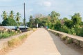 Historic Bridge between Don Det and Don Khon. built by the French in the Mekong River, 4000 islands