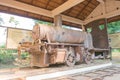 Steam Locomotive at Don Khon in 4000 islands, Champasak, Laos. The remains of the first railway in Laos,