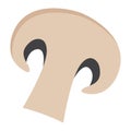 Champignon flat icon, vegetable and mushroom