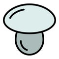 Champignon icon vector flat