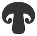 Champignon Raster Icon Flat Illustration