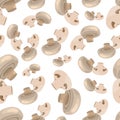 Champignon seamless pattern