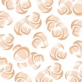 Champignons pattern background set. Collection icon champignon. Vector