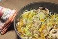 Champignons with vegetables