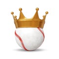 Champion of baseball concept Royalty Free Stock Photo