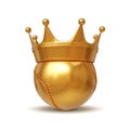 Champion of baseball concept Royalty Free Stock Photo