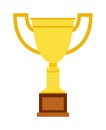 Champion cup vector icon.