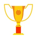 Champion cup vector icon.