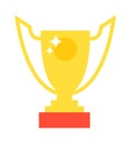 Champion cup vector icon.