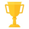 Champion cup vector icon.