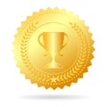 Champion gold medal Royalty Free Stock Photo