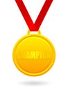 Champion golden medal