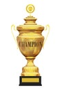 Champion golden trophy