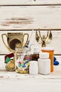 Champion`s trophies and illegal medications