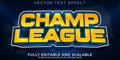 Champion sport text effect, editable basketball and football text style