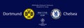 Champions League round of 16 draw made. Dortmund GER vs Chelsea ENG?. UEFA Champions League 2022-2023. Kyiv, Ukraine - Feb 4,