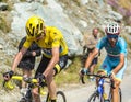 The Champions in the Mountains - Tour de France 2015 Royalty Free Stock Photo