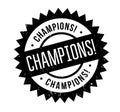 Champions rubber stamp