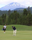 Champions Tour - Tom Kite with Mountain Background Royalty Free Stock Photo