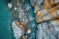 Championship River Rock Skipping Contest Royalty Free Stock Photo